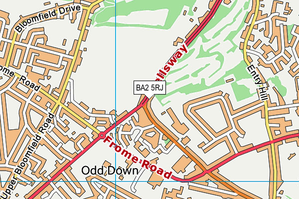 BA2 5RJ map - OS VectorMap District (Ordnance Survey) BA2 5RJ map - OS VectorMap District (Ordnance Survey)