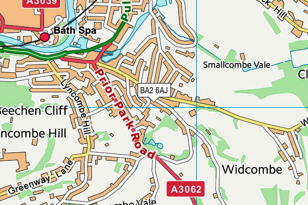 BA2 6AJ map - OS VectorMap District (Ordnance Survey) BA2 6AJ map - OS VectorMap District (Ordnance Survey)