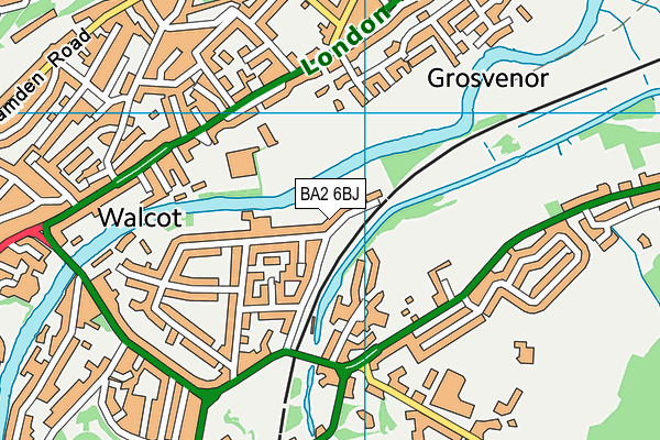 BA2 6BJ map - OS VectorMap District (Ordnance Survey)