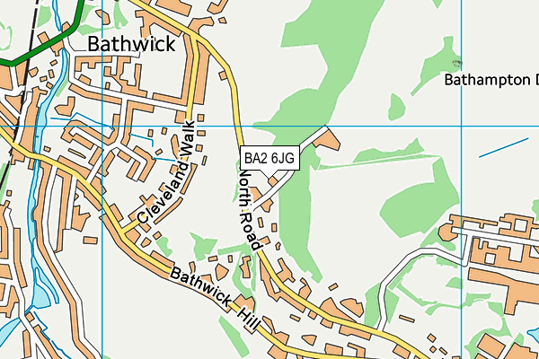 BA2 6JG map - OS VectorMap District (Ordnance Survey) BA2 6JG map - OS VectorMap District (Ordnance Survey)