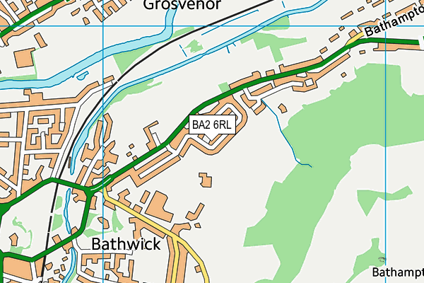 BA2 6RL map - OS VectorMap District (Ordnance Survey)