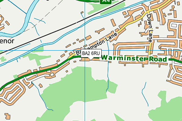 BA2 6RU map - OS VectorMap District (Ordnance Survey) BA2 6RU map - OS VectorMap District (Ordnance Survey)