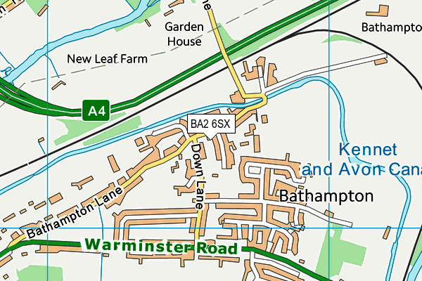 BA2 6SX map - OS VectorMap District (Ordnance Survey) BA2 6SX map - OS VectorMap District (Ordnance Survey)