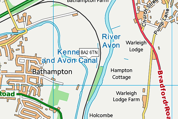 BA2 6TN map - OS VectorMap District (Ordnance Survey) BA2 6TN map - OS VectorMap District (Ordnance Survey)