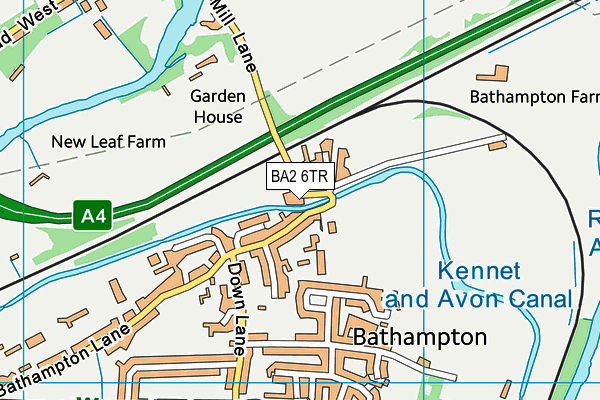 BA2 6TR map - OS VectorMap District (Ordnance Survey) BA2 6TR map - OS VectorMap District (Ordnance Survey)