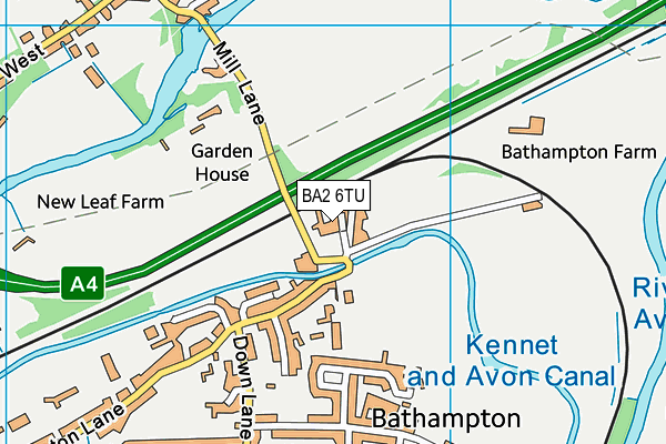 BA2 6TU map - OS VectorMap District (Ordnance Survey) BA2 6TU map - OS VectorMap District (Ordnance Survey)