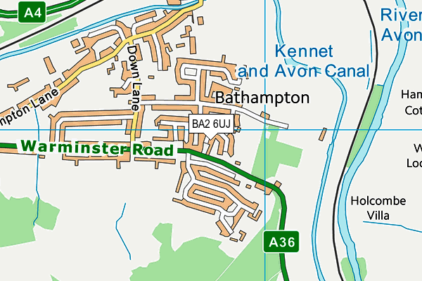 BA2 6UJ map - OS VectorMap District (Ordnance Survey) BA2 6UJ map - OS VectorMap District (Ordnance Survey)
