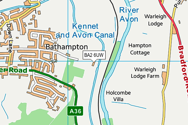 BA2 6UW map - OS VectorMap District (Ordnance Survey) BA2 6UW map - OS VectorMap District (Ordnance Survey)