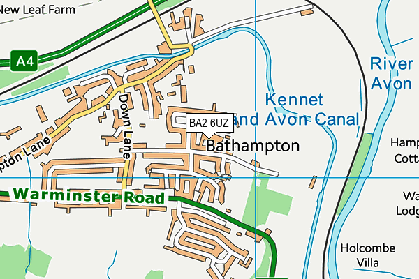 BA2 6UZ map - OS VectorMap District (Ordnance Survey) BA2 6UZ map - OS VectorMap District (Ordnance Survey)