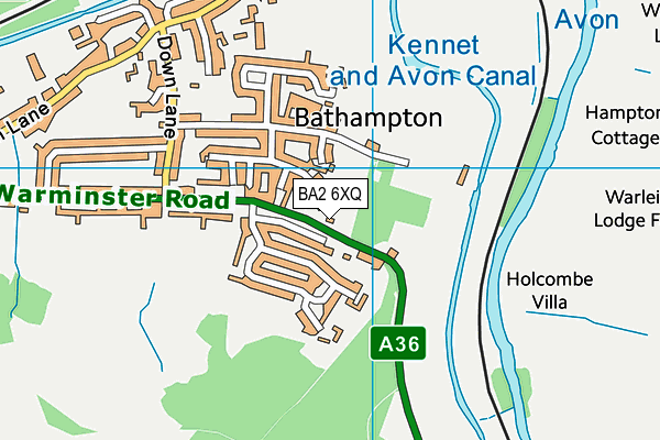 BA2 6XQ map - OS VectorMap District (Ordnance Survey) BA2 6XQ map - OS VectorMap District (Ordnance Survey)