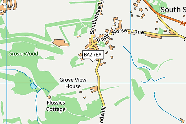 BA2 7EA map - OS VectorMap District (Ordnance Survey) BA2 7EA map - OS VectorMap District (Ordnance Survey)