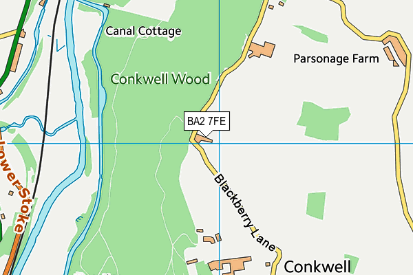 BA2 7FE map - OS VectorMap District (Ordnance Survey) BA2 7FE map - OS VectorMap District (Ordnance Survey)