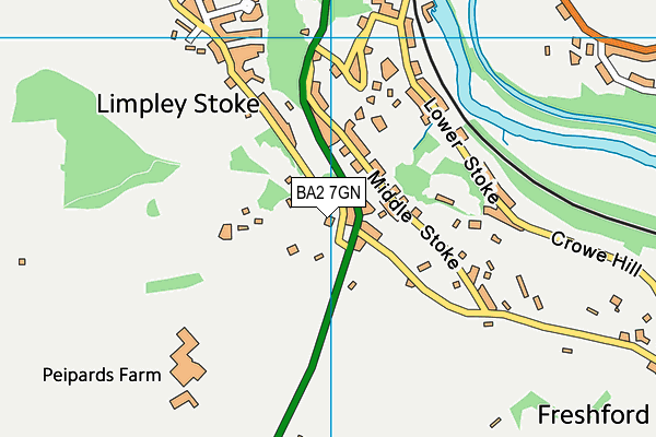 BA2 7GN map - OS VectorMap District (Ordnance Survey) BA2 7GN map - OS VectorMap District (Ordnance Survey)