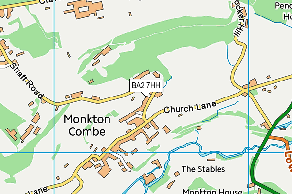 BA2 7HH map - OS VectorMap District (Ordnance Survey) BA2 7HH map - OS VectorMap District (Ordnance Survey)