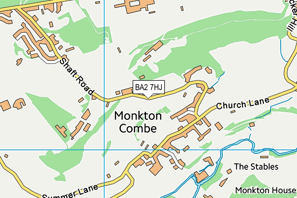 BA2 7HJ map - OS VectorMap District (Ordnance Survey) BA2 7HJ map - OS VectorMap District (Ordnance Survey)