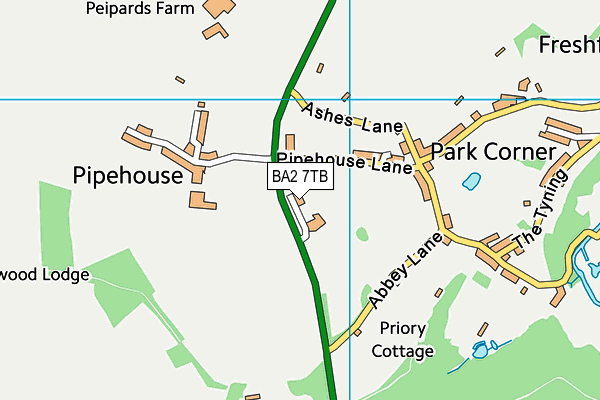 BA2 7TB map - OS VectorMap District (Ordnance Survey) BA2 7TB map - OS VectorMap District (Ordnance Survey)