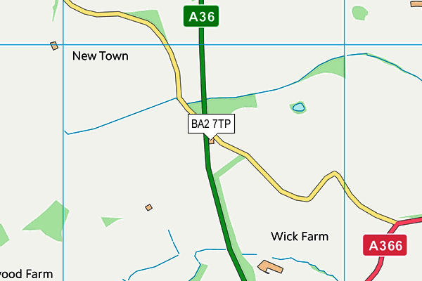 BA2 7TP map - OS VectorMap District (Ordnance Survey) BA2 7TP map - OS VectorMap District (Ordnance Survey)