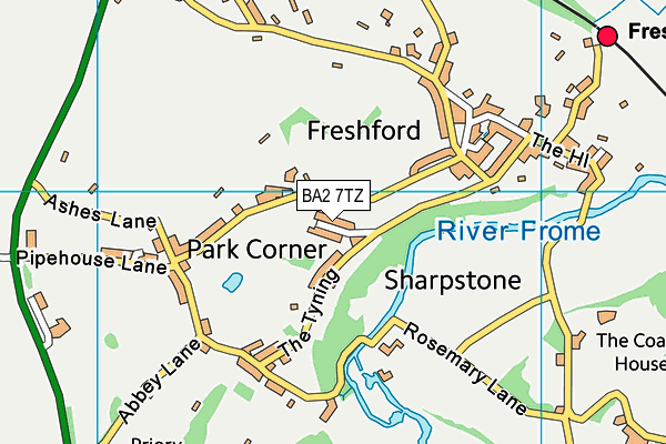 BA2 7TZ map - OS VectorMap District (Ordnance Survey) BA2 7TZ map - OS VectorMap District (Ordnance Survey)