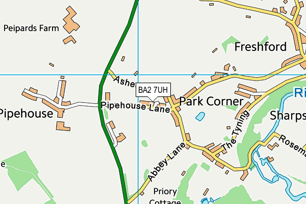 BA2 7UH map - OS VectorMap District (Ordnance Survey) BA2 7UH map - OS VectorMap District (Ordnance Survey)