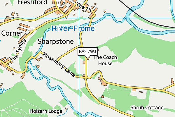 BA2 7WJ map - OS VectorMap District (Ordnance Survey) BA2 7WJ map - OS VectorMap District (Ordnance Survey)
