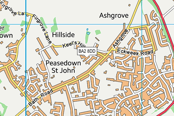 BA2 8DD map - OS VectorMap District (Ordnance Survey) BA2 8DD map - OS VectorMap District (Ordnance Survey)
