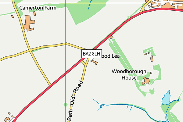 BA2 8LH map - OS VectorMap District (Ordnance Survey) BA2 8LH map - OS VectorMap District (Ordnance Survey)