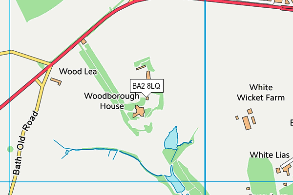 BA2 8LQ map - OS VectorMap District (Ordnance Survey) BA2 8LQ map - OS VectorMap District (Ordnance Survey)