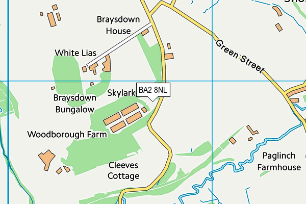 BA2 8NL map - OS VectorMap District (Ordnance Survey) BA2 8NL map - OS VectorMap District (Ordnance Survey)