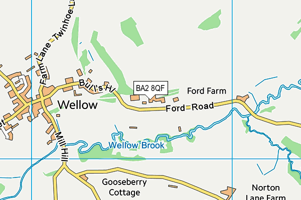 BA2 8QF map - OS VectorMap District (Ordnance Survey) BA2 8QF map - OS VectorMap District (Ordnance Survey)