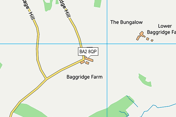 BA2 8QP map - OS VectorMap District (Ordnance Survey) BA2 8QP map - OS VectorMap District (Ordnance Survey)