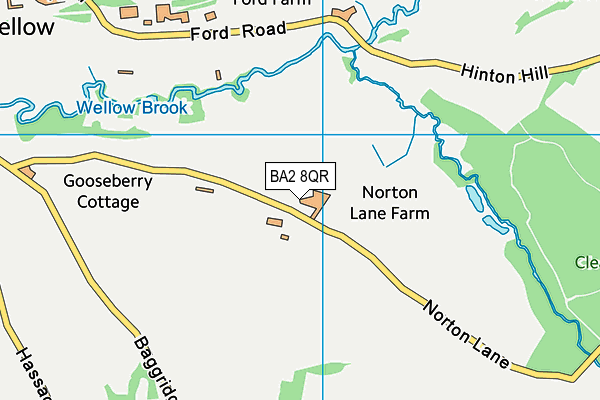 BA2 8QR map - OS VectorMap District (Ordnance Survey) BA2 8QR map - OS VectorMap District (Ordnance Survey)