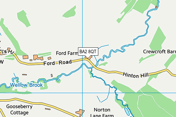 BA2 8QT map - OS VectorMap District (Ordnance Survey) BA2 8QT map - OS VectorMap District (Ordnance Survey)