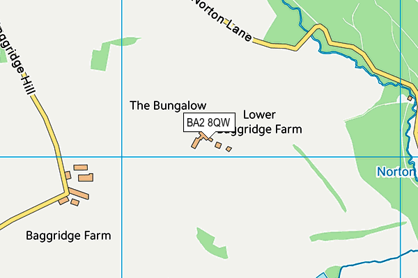 BA2 8QW map - OS VectorMap District (Ordnance Survey) BA2 8QW map - OS VectorMap District (Ordnance Survey)