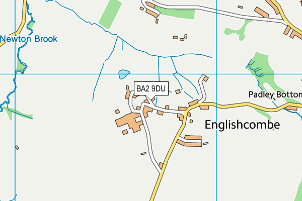 BA2 9DU map - OS VectorMap District (Ordnance Survey) BA2 9DU map - OS VectorMap District (Ordnance Survey)