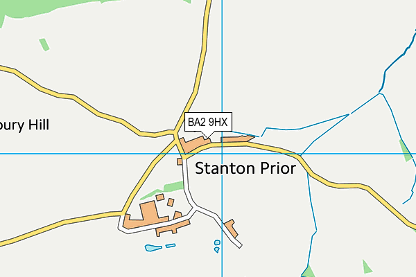 BA2 9HX map - OS VectorMap District (Ordnance Survey) BA2 9HX map - OS VectorMap District (Ordnance Survey)