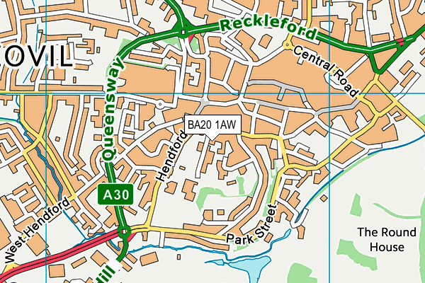 BA20 1AW map - OS VectorMap District (Ordnance Survey) BA20 1AW map - OS VectorMap District (Ordnance Survey)