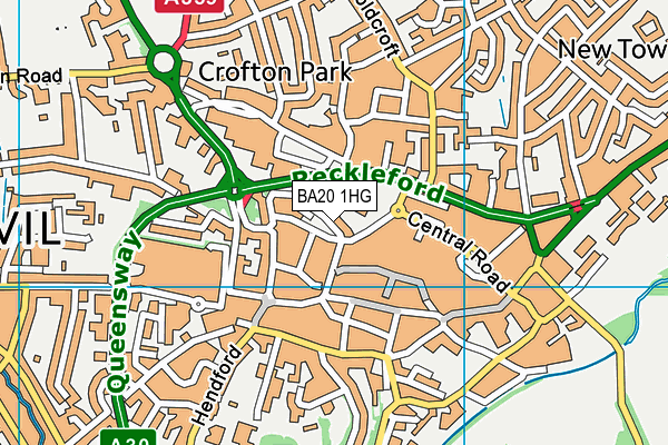 BA20 1HG map - OS VectorMap District (Ordnance Survey) BA20 1HG map - OS VectorMap District (Ordnance Survey)