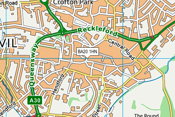 BA20 1HN map - OS VectorMap District (Ordnance Survey) BA20 1HN map - OS VectorMap District (Ordnance Survey)