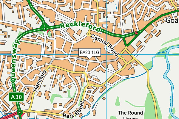 BA20 1LG map - OS VectorMap District (Ordnance Survey) BA20 1LG map - OS VectorMap District (Ordnance Survey)