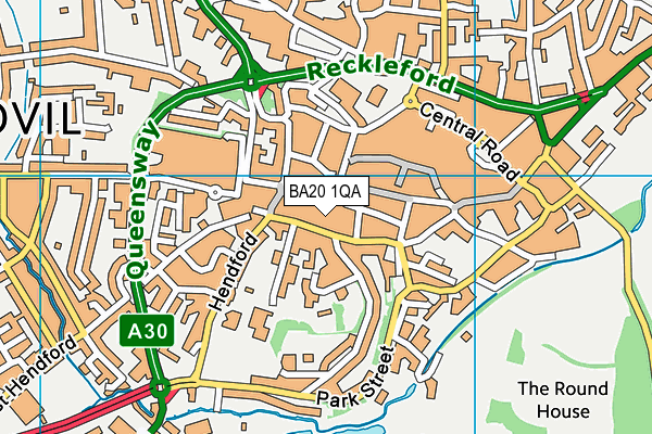 BA20 1QA map - OS VectorMap District (Ordnance Survey) BA20 1QA map - OS VectorMap District (Ordnance Survey)
