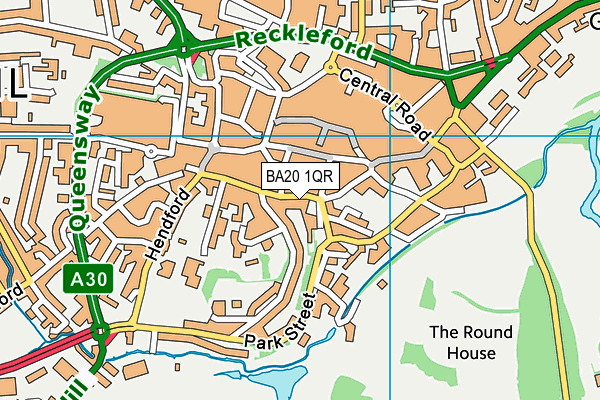 BA20 1QR map - OS VectorMap District (Ordnance Survey) BA20 1QR map - OS VectorMap District (Ordnance Survey)