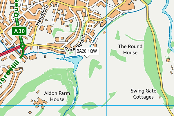 BA20 1QW map - OS VectorMap District (Ordnance Survey) BA20 1QW map - OS VectorMap District (Ordnance Survey)