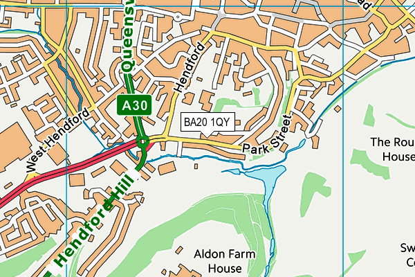 BA20 1QY map - OS VectorMap District (Ordnance Survey) BA20 1QY map - OS VectorMap District (Ordnance Survey)