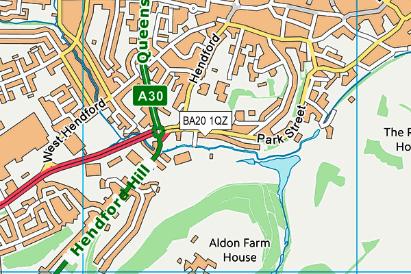 BA20 1QZ map - OS VectorMap District (Ordnance Survey)