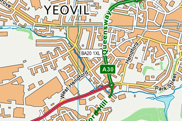 BA20 1XL map - OS VectorMap District (Ordnance Survey)