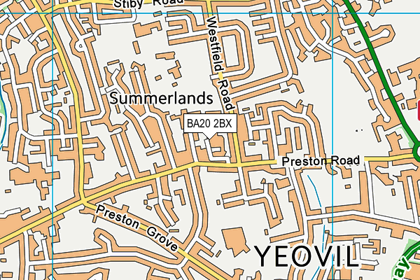 BA20 2BX map - OS VectorMap District (Ordnance Survey) BA20 2BX map - OS VectorMap District (Ordnance Survey)