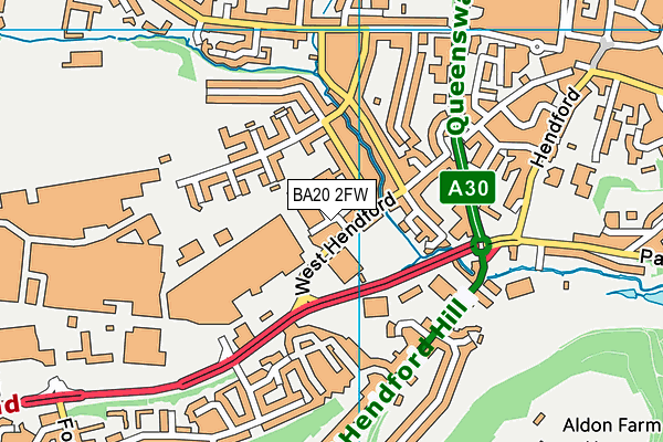 BA20 2FW map - OS VectorMap District (Ordnance Survey) BA20 2FW map - OS VectorMap District (Ordnance Survey)
