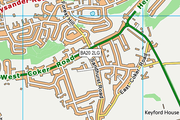 BA20 2LG map - OS VectorMap District (Ordnance Survey) BA20 2LG map - OS VectorMap District (Ordnance Survey)