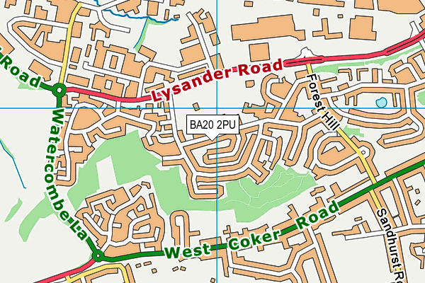 BA20 2PU map - OS VectorMap District (Ordnance Survey) BA20 2PU map - OS VectorMap District (Ordnance Survey)
