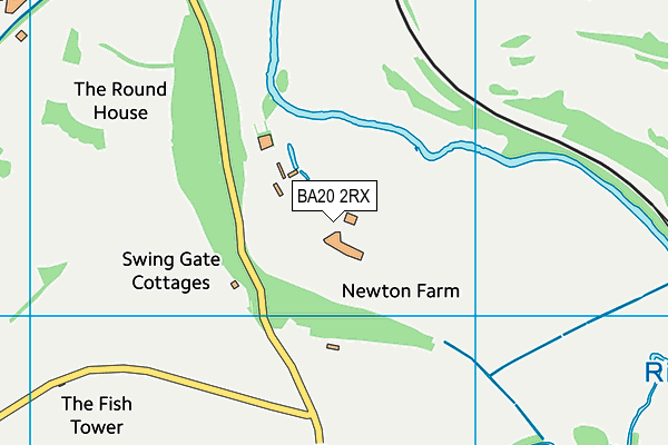 BA20 2RX map - OS VectorMap District (Ordnance Survey) BA20 2RX map - OS VectorMap District (Ordnance Survey)